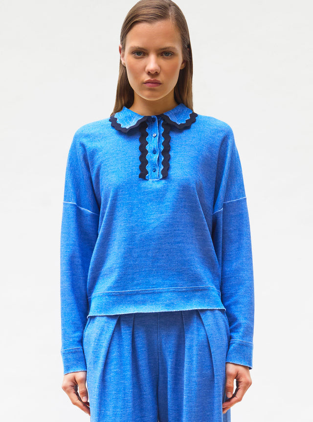 chemise maille col croquet - Image principale