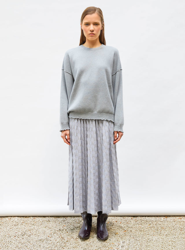 sweat loose finitions smockées - Image principale