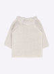 Baby top with ruffle neckline