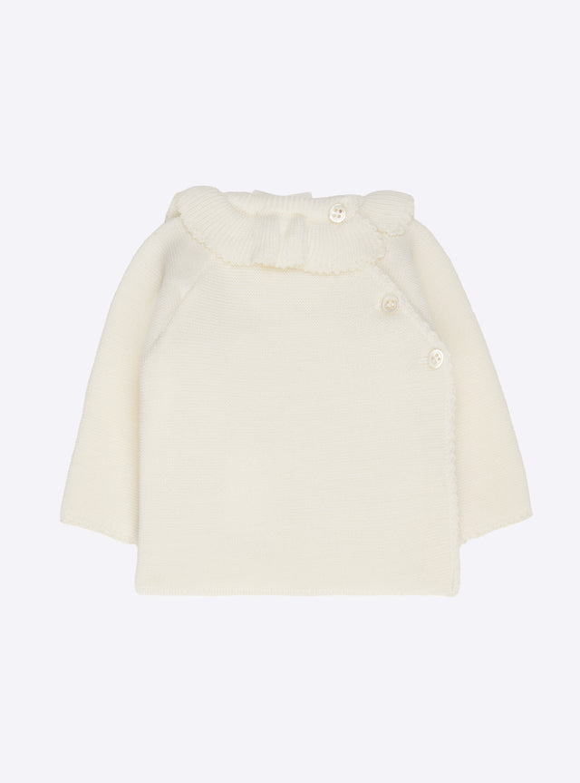 baby top with ruffle neckline - Image principale