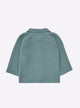 Baby top with seed stitch collar