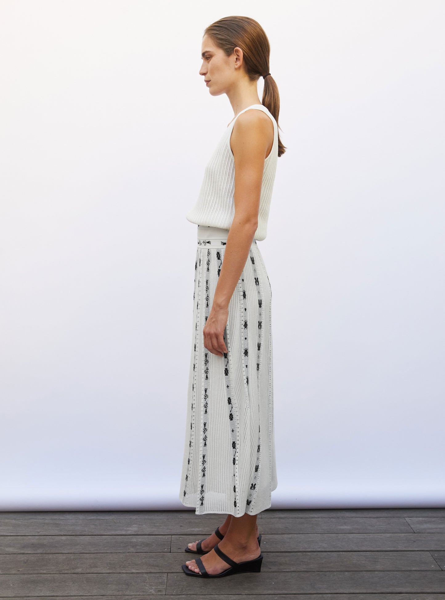 Débardeur maille pointelle milk - Débardeur de luxe