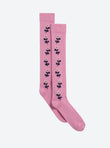 Chaussettes jacquard fleurs