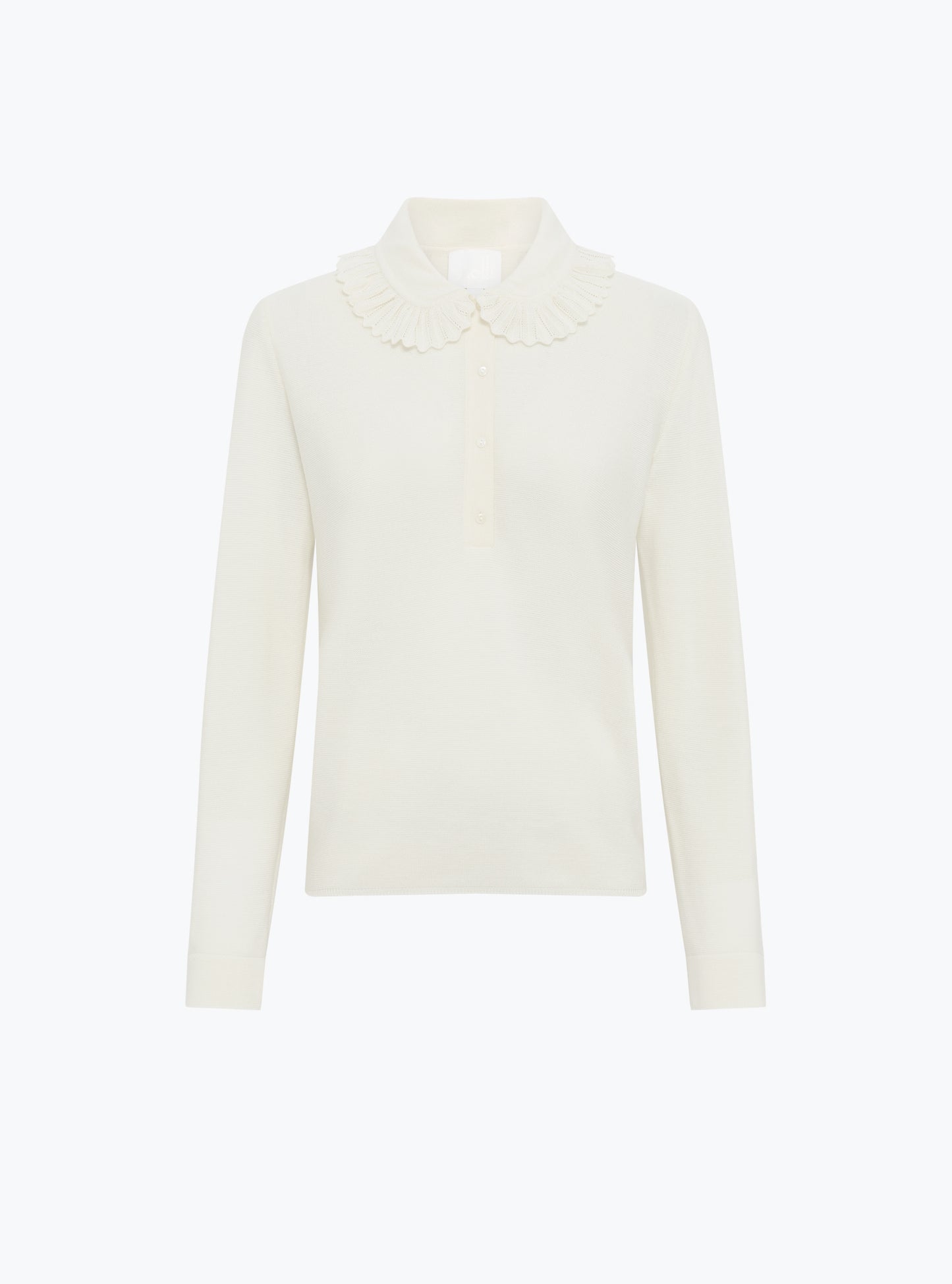 Chemise en maille col volanté - Molli