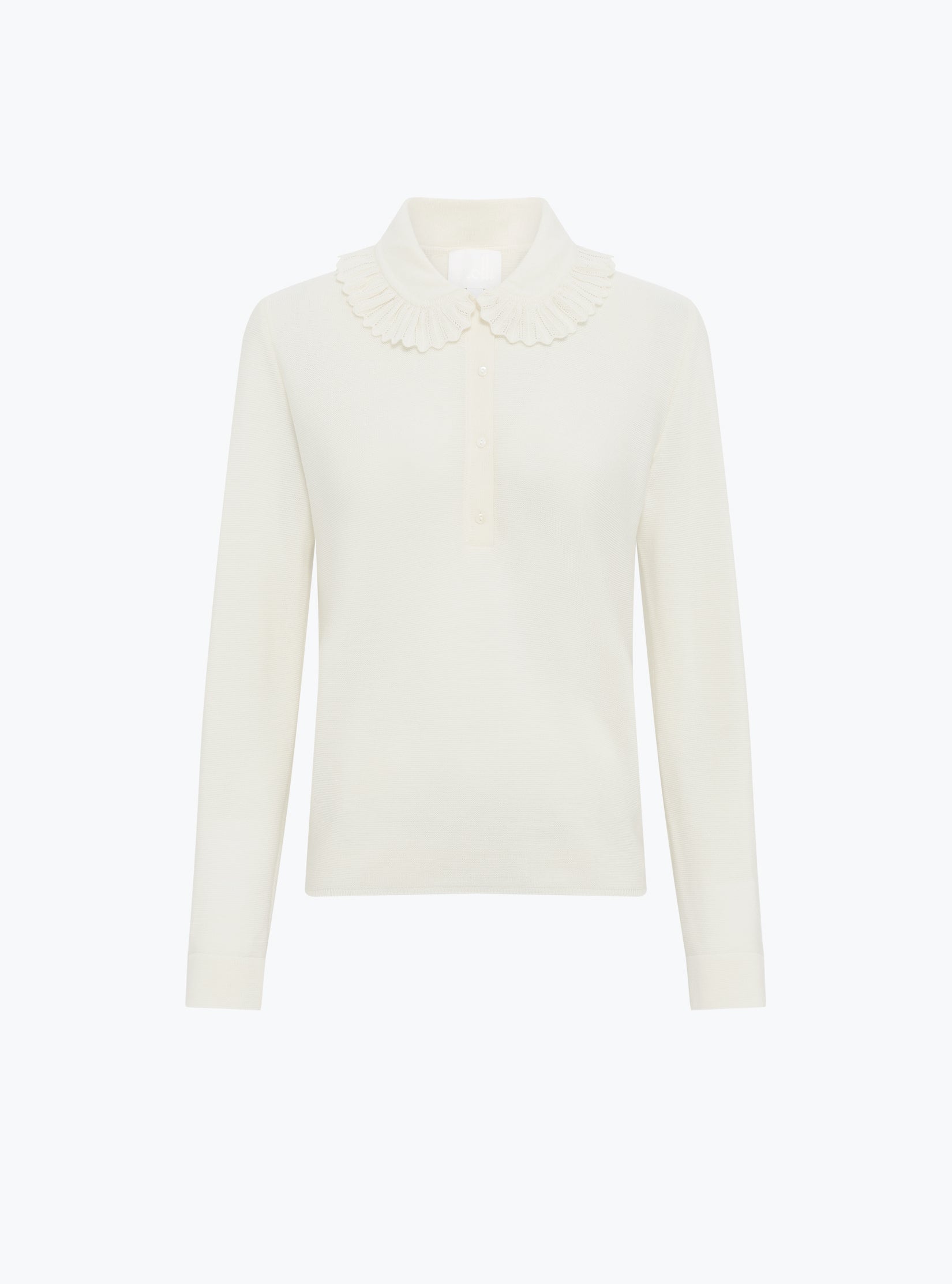 Chemise en maille col volanté - Molli