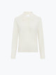 Ruffled collar knit shirt