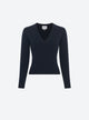 pull col v maille pleine