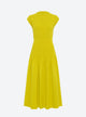 Long dress in smocked knit