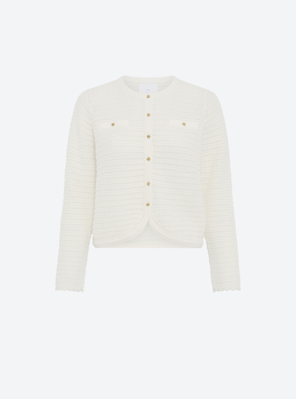 Veste maille gaufrée Naturel - Vêtement en maille de luxe Molli