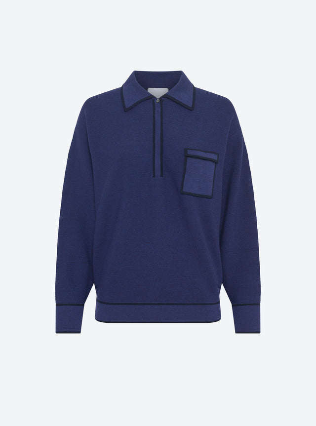 chemise maille col gansé - Image principale