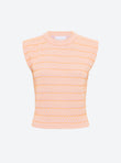Basketweave knit top