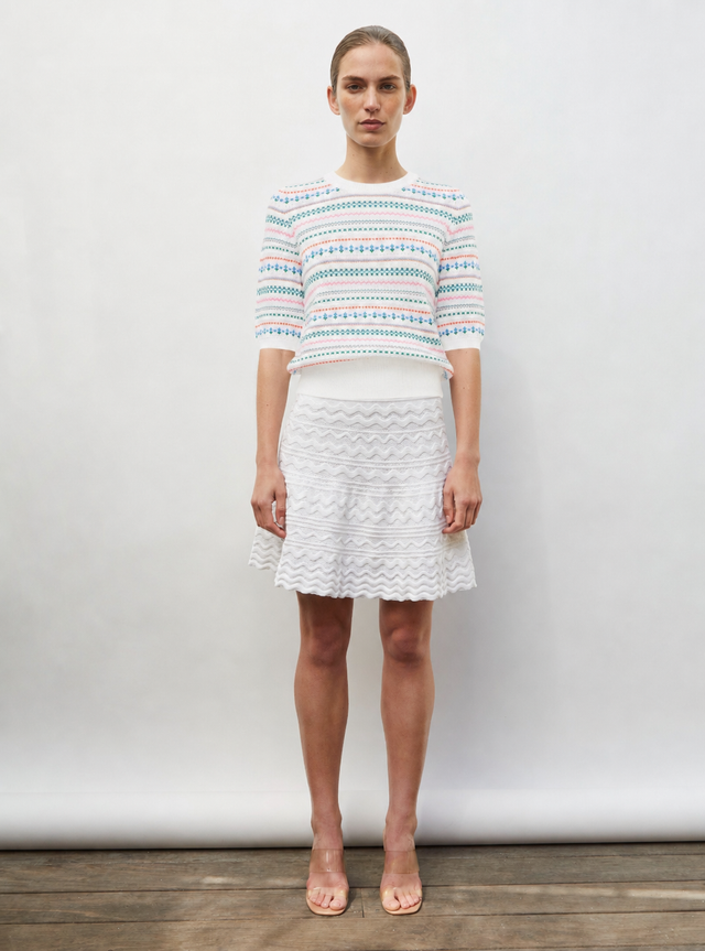 Top maille jacquard fair isle - Image principale