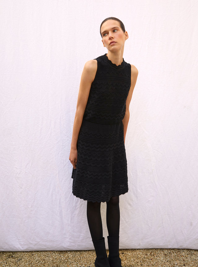 Robe courte maille croquet - Image principale