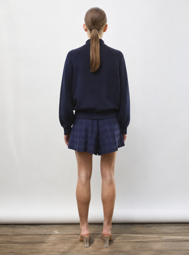 Veste ample zippée col montant - Image principale