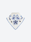 Grand bandana brodé maille