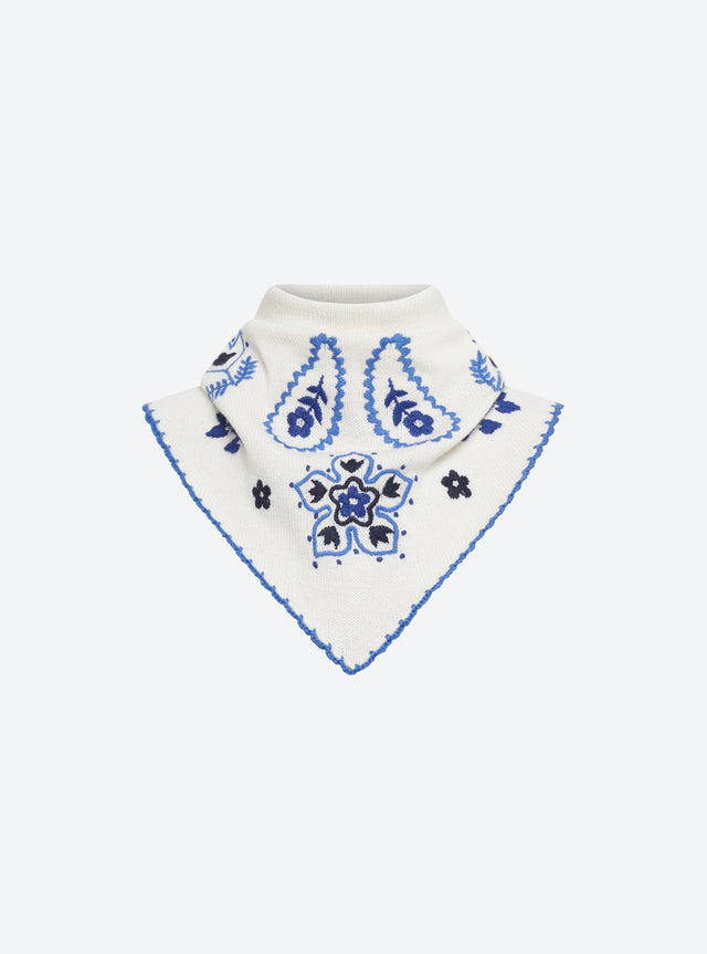 Grand bandana brodé maille - Image principale