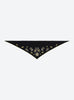 Grand bandana brodé maille noir naturel or - Molli_packshot