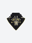 Grand bandana brodé maille