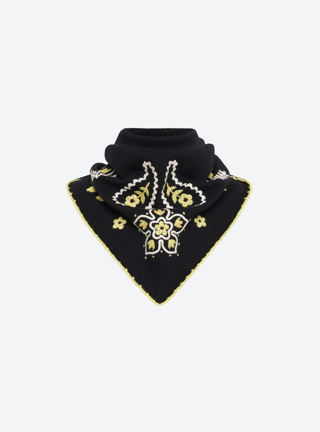 Grand bandana brodé maille - Image principale