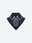 Grand bandana brodé maille