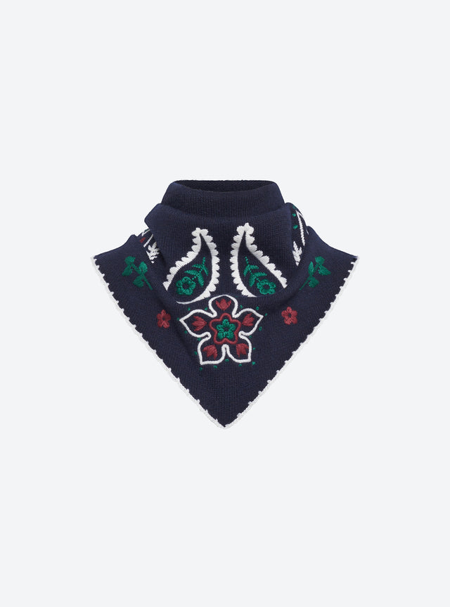 Grand bandana brodé maille - Image principale