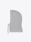 Beaded-knit balaclava