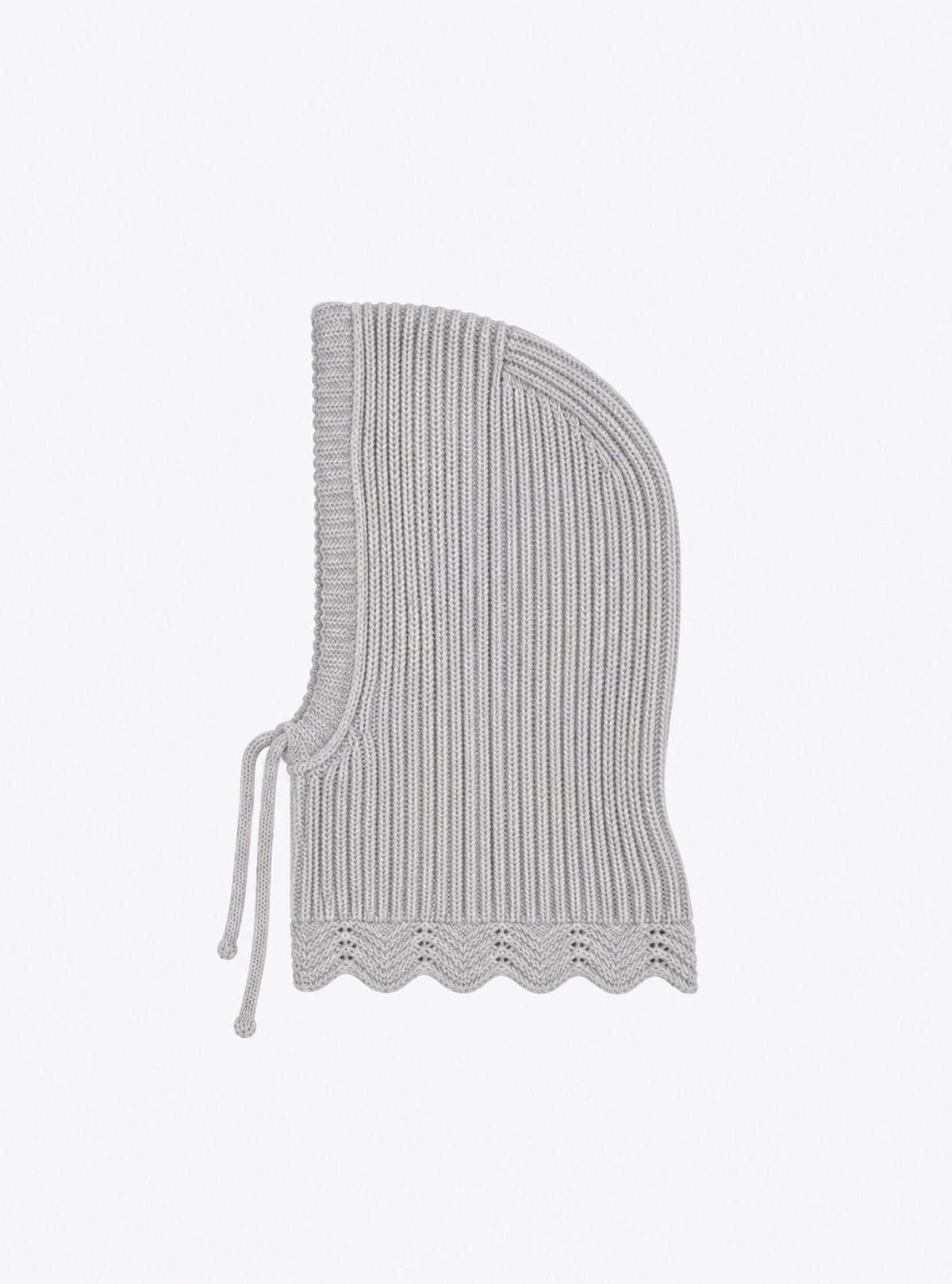 Cagoule en maille perlée - gris souris - Molli_packshot