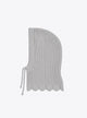Beaded-knit balaclava