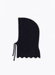 Beaded-knit balaclava