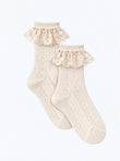 Chaussettes ajourées à volants