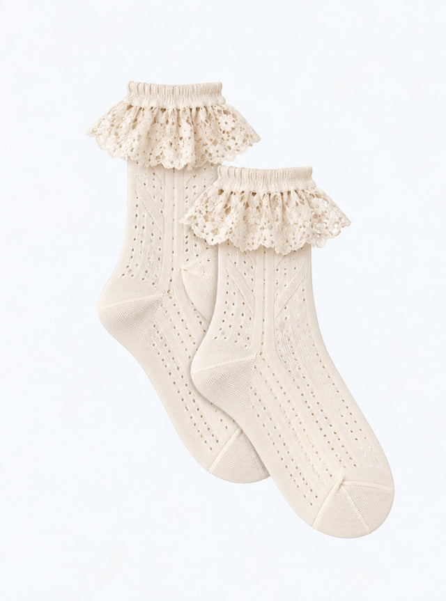 Chaussettes ajourées à volants - Image principale