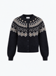 Cardigan jacquard fair isle