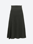 fluid knit skirt in pleated knit