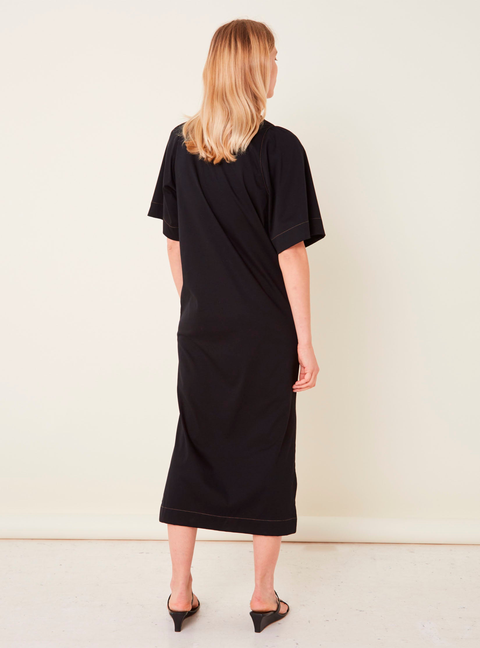 Robe longue à manches froncées - Molli