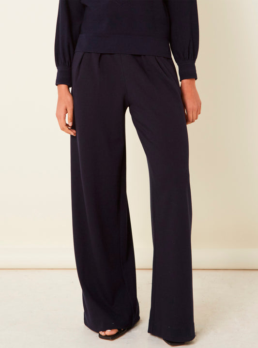 molli wide pleated jersey pants