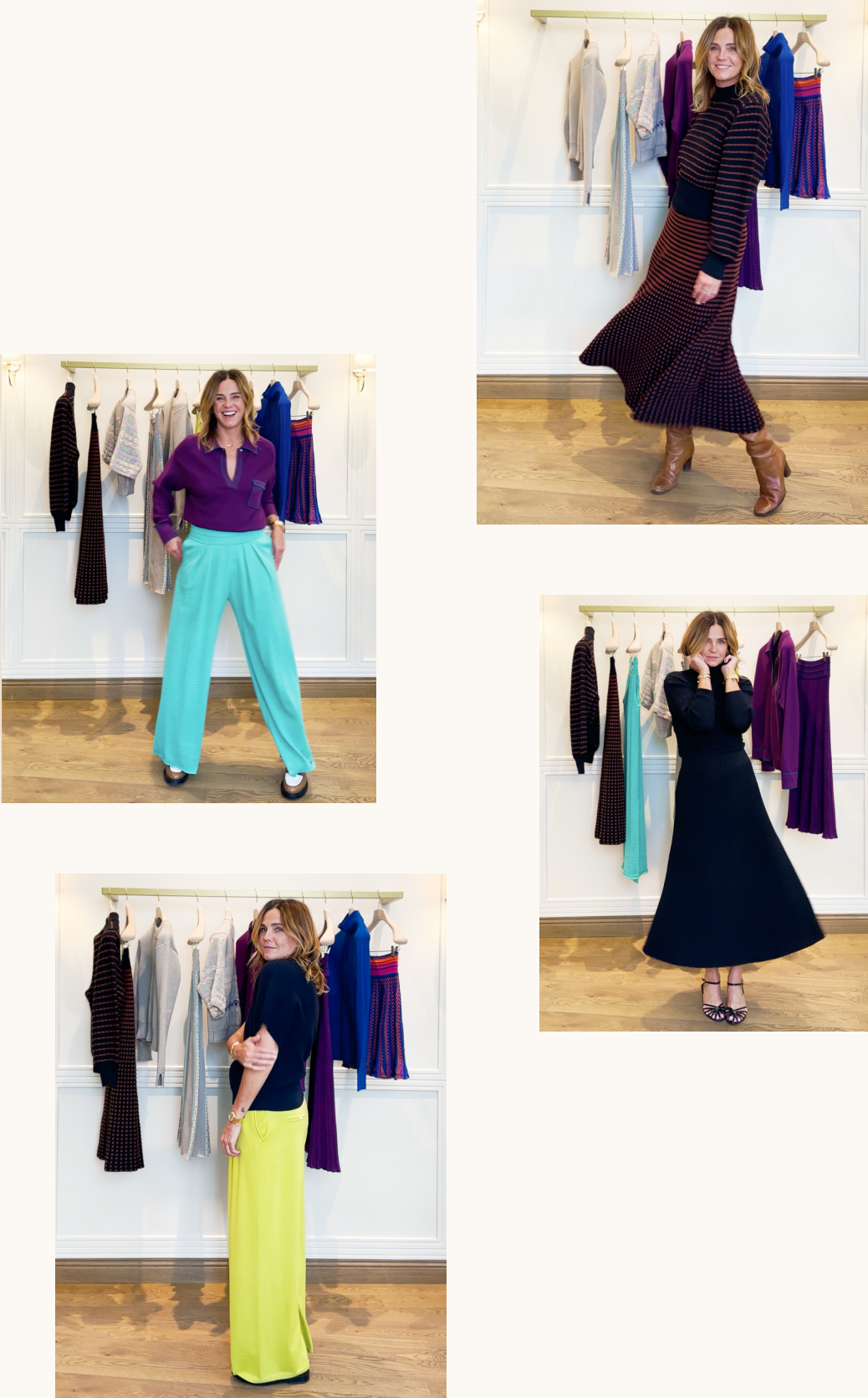 Pantalon et pull en maille Molli portés par Marine Vignes