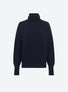 Top fin oversize à col montant  Nuit- Vêtement en maille de luxe 