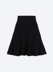 short knit skirt with fringe