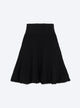 short knit skirt with fringe
