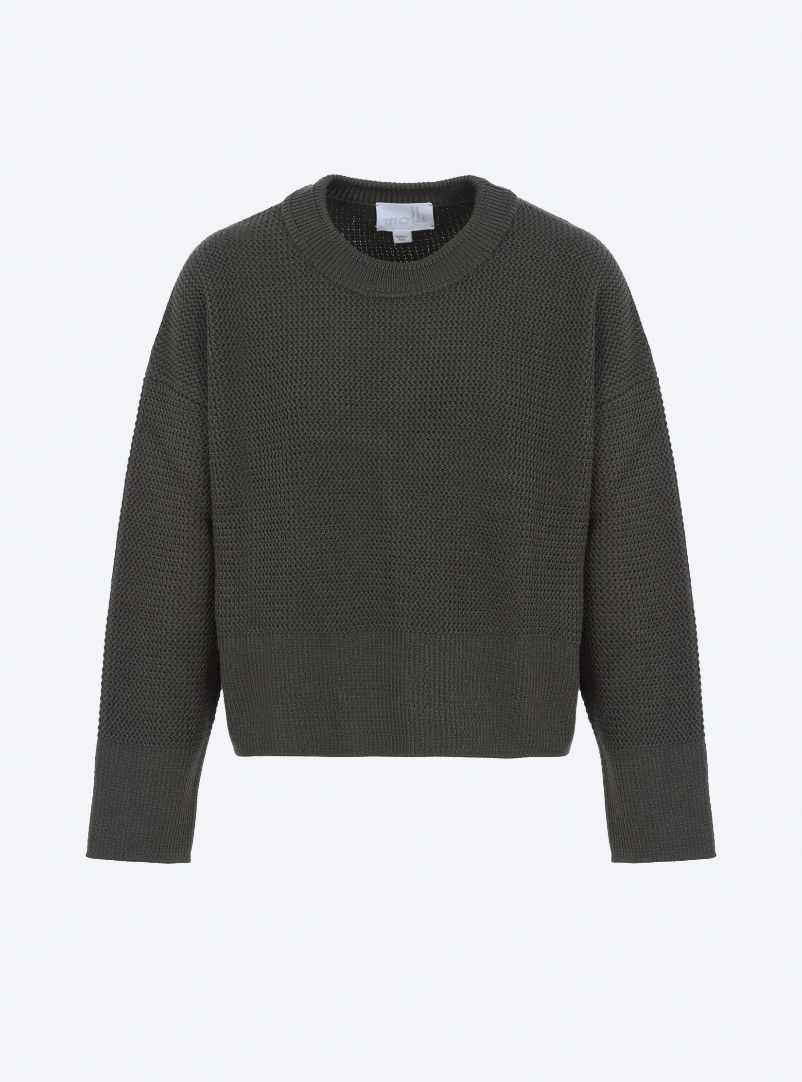 Sweater court en maille ondulée - Molli