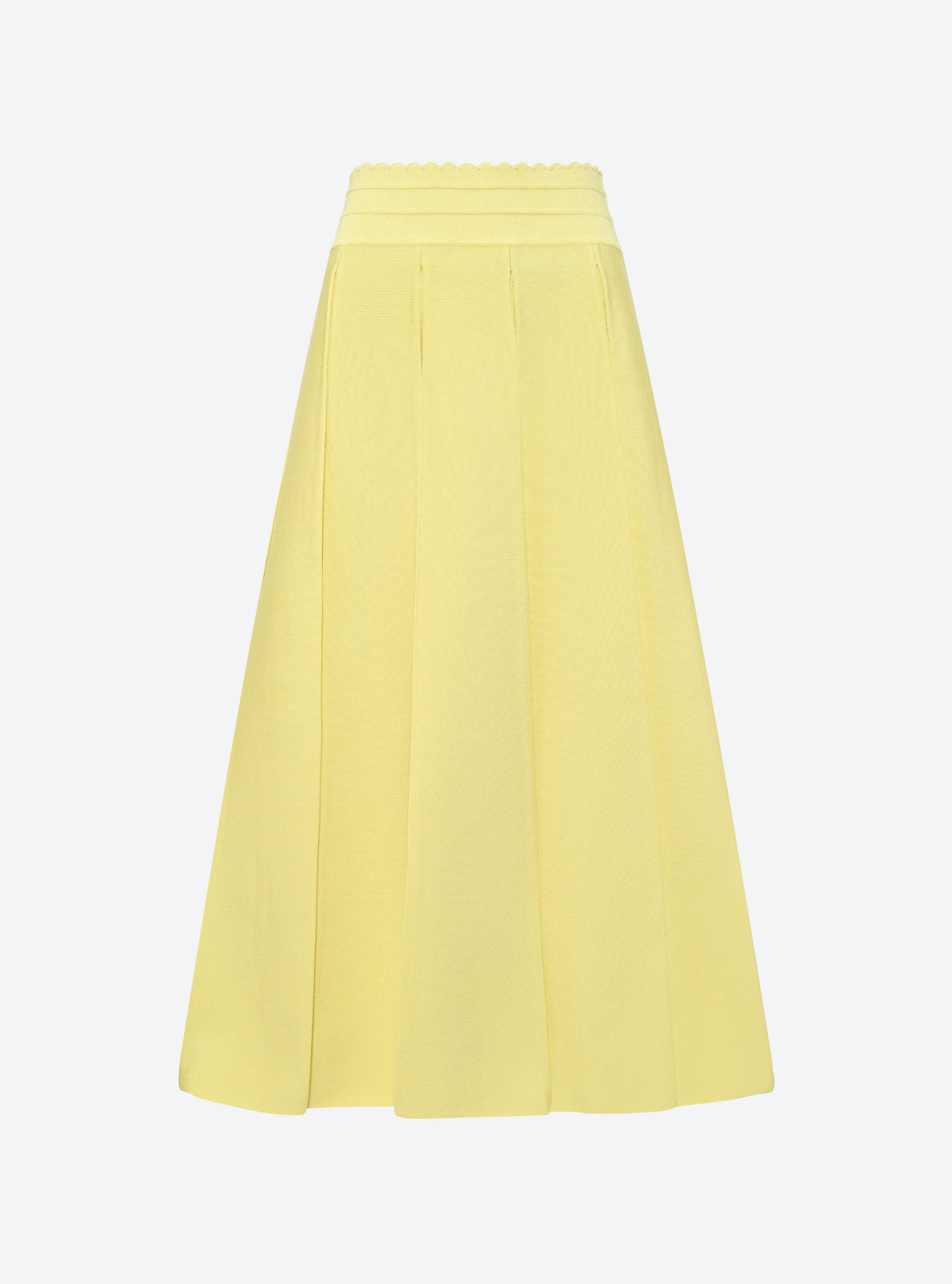 wide pleats skirt lime Molli - Main Image