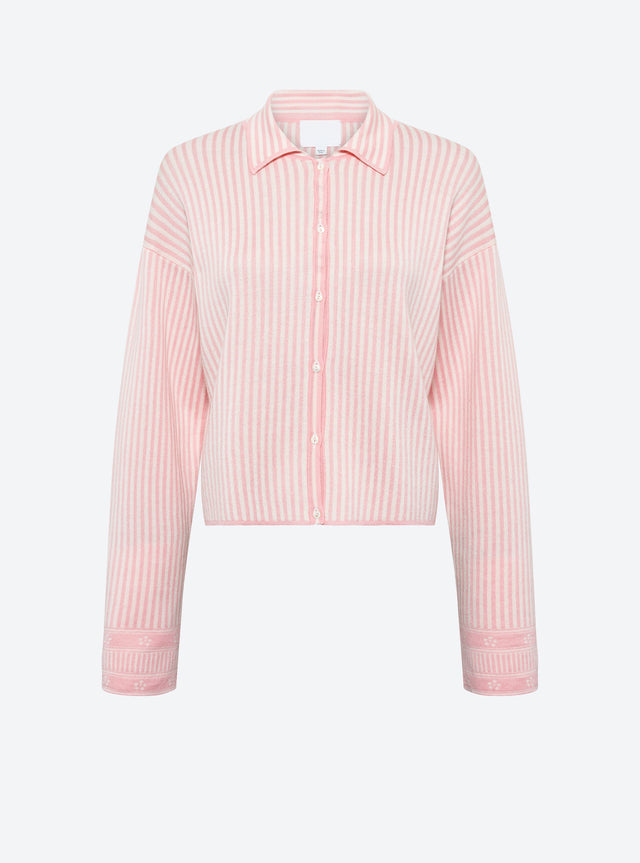 chemise maille fines rayures - Image principale