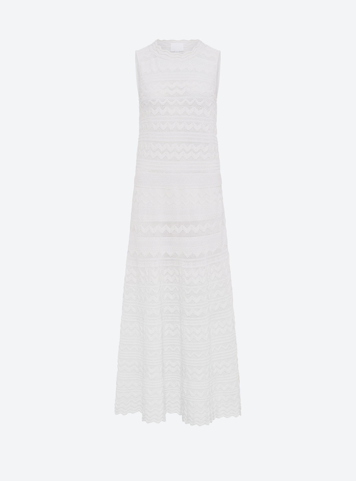 Robe longue maille croquet Milk - Vêtement en maille de luxe Molli