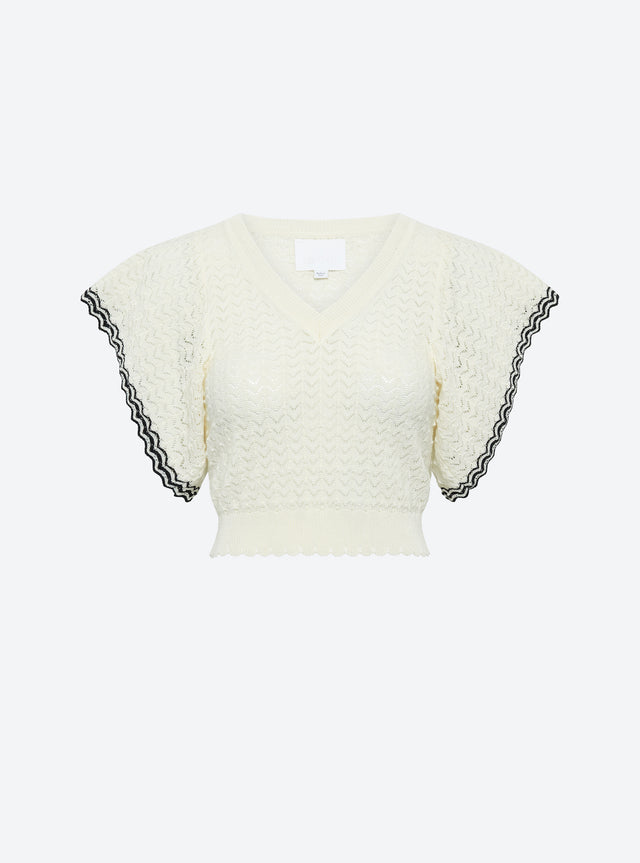 top v maille pointelle - Image principale