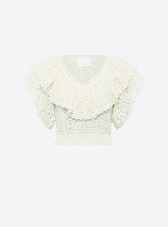 top v maille pointelle - Image principale