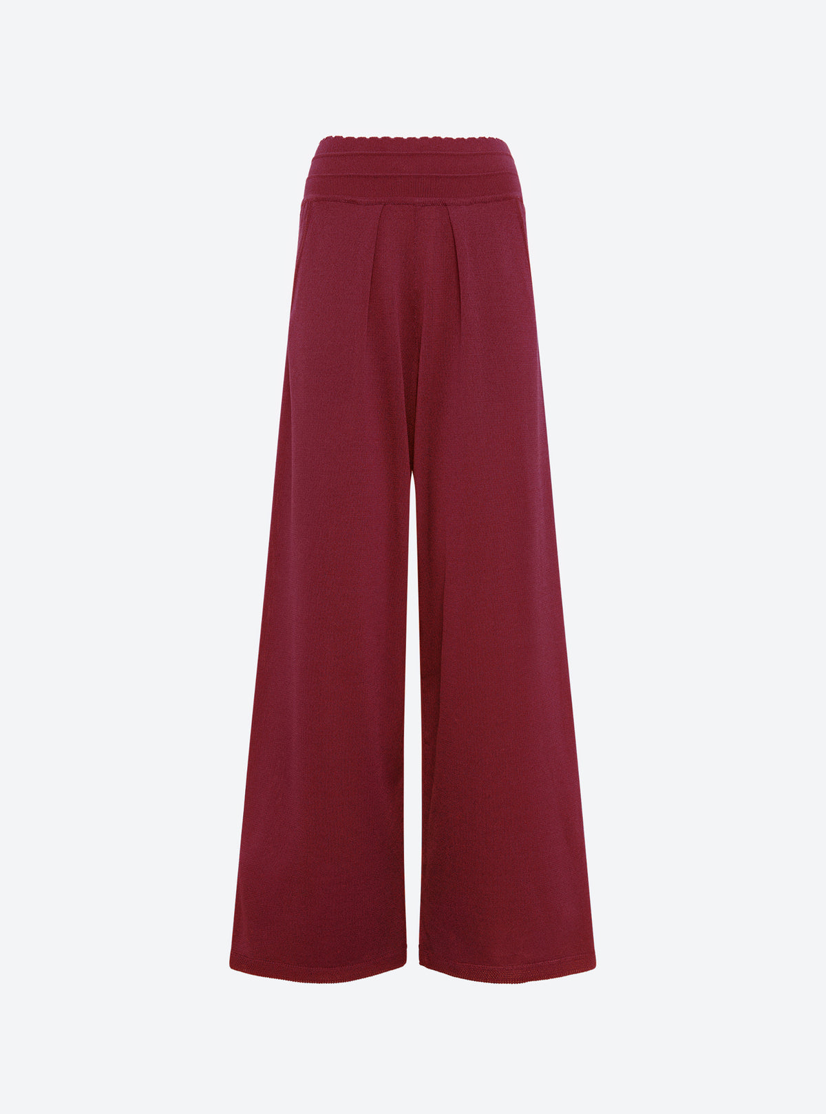 pantalon fluide maille légère rouge brule - Molli_packshot