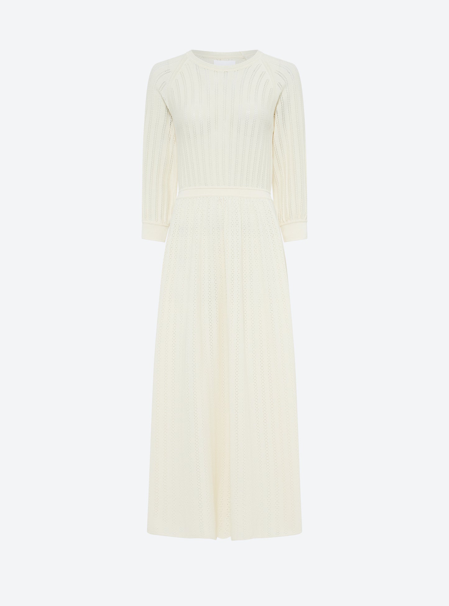Robe en maille de luxe Molli - Robe légère maille pointelle molli Naturel