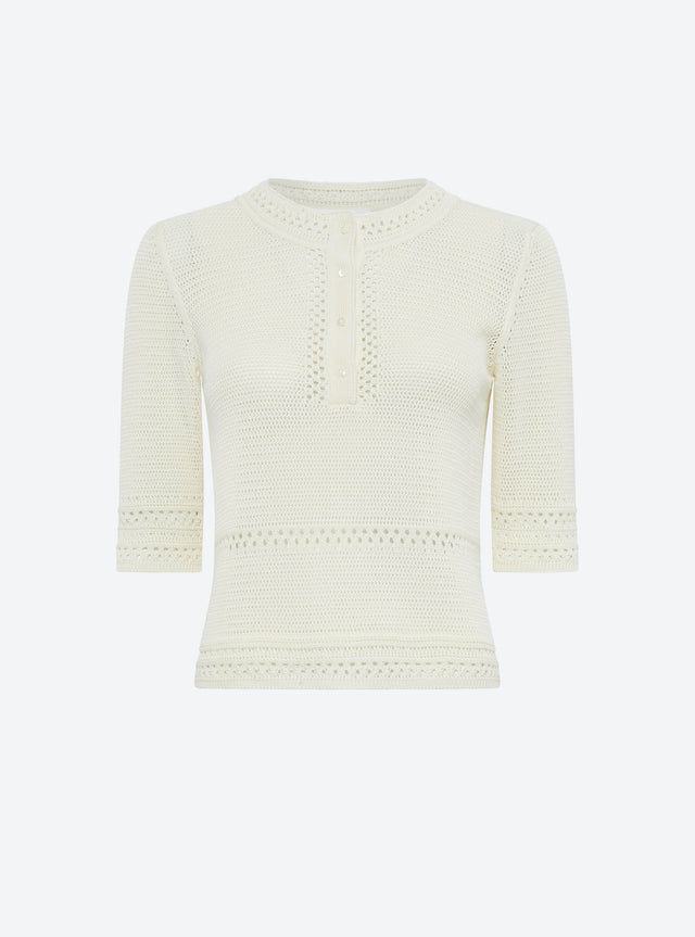 top délicat maille crochet - Image principale