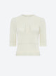 top in a delicate crochet knit