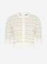 Cardigan maille herbier Milk Multi - Cardigan de luxe 